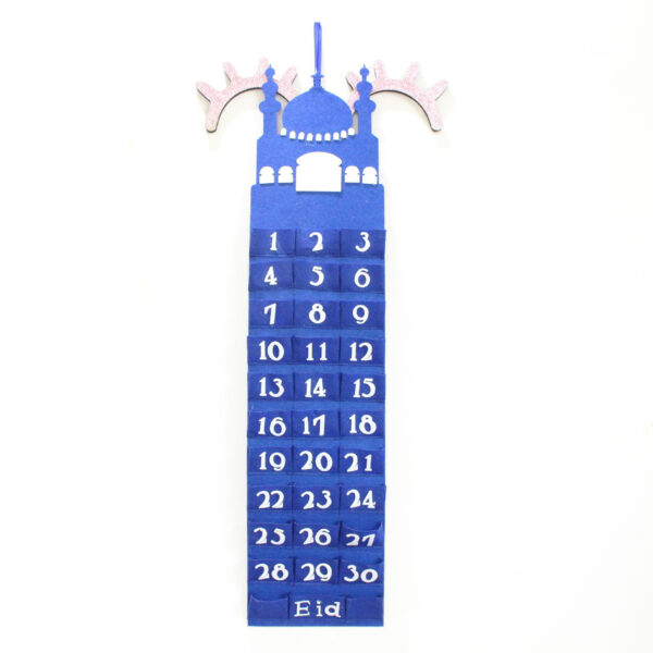 Wall Calendar Storage Bag Mubarak Countdown Calendar Hanging Bag