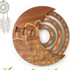 Wooden Wall Calendar Custom Round Perpetual Calendar