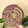 Wooden Wall Calendar Custom Round Perpetual Calendar