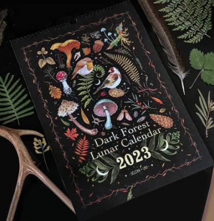Dark Forest Calendar Animal Wall Calendar