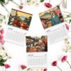 2025 Cross-border New Arrival Sleepy Cats Of Edo 2025 Wall Calendar Cat Lovers