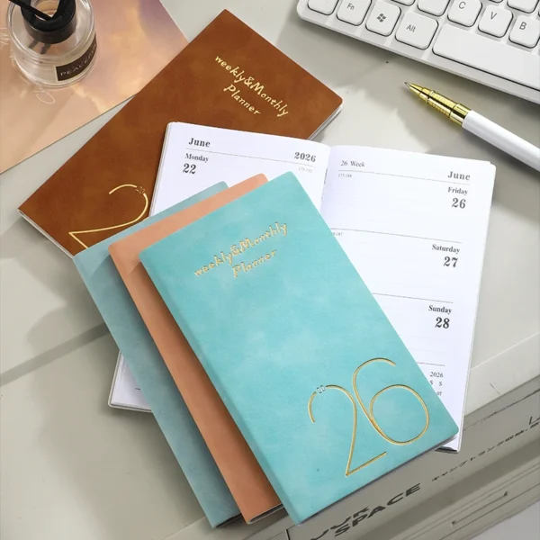 2026 Portable Planner - With Bookmark, Index - 64 Sheets