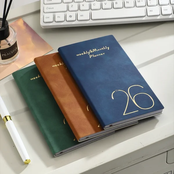 2026 Portable Planner - With Bookmark, Index - 64 Sheets