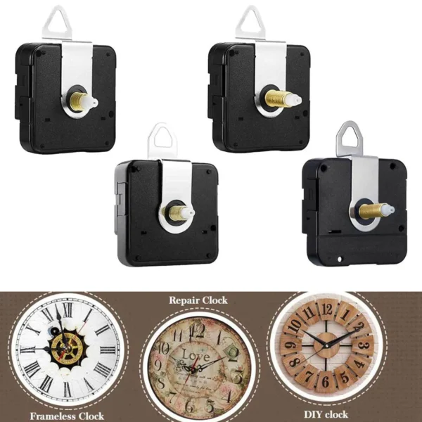 X11AA 2Pcs Silent DIY Quartz Wall Clock Movement Mechanism Kit for Repair Parts Replacement Home Decor Timepiece Tools 20mm